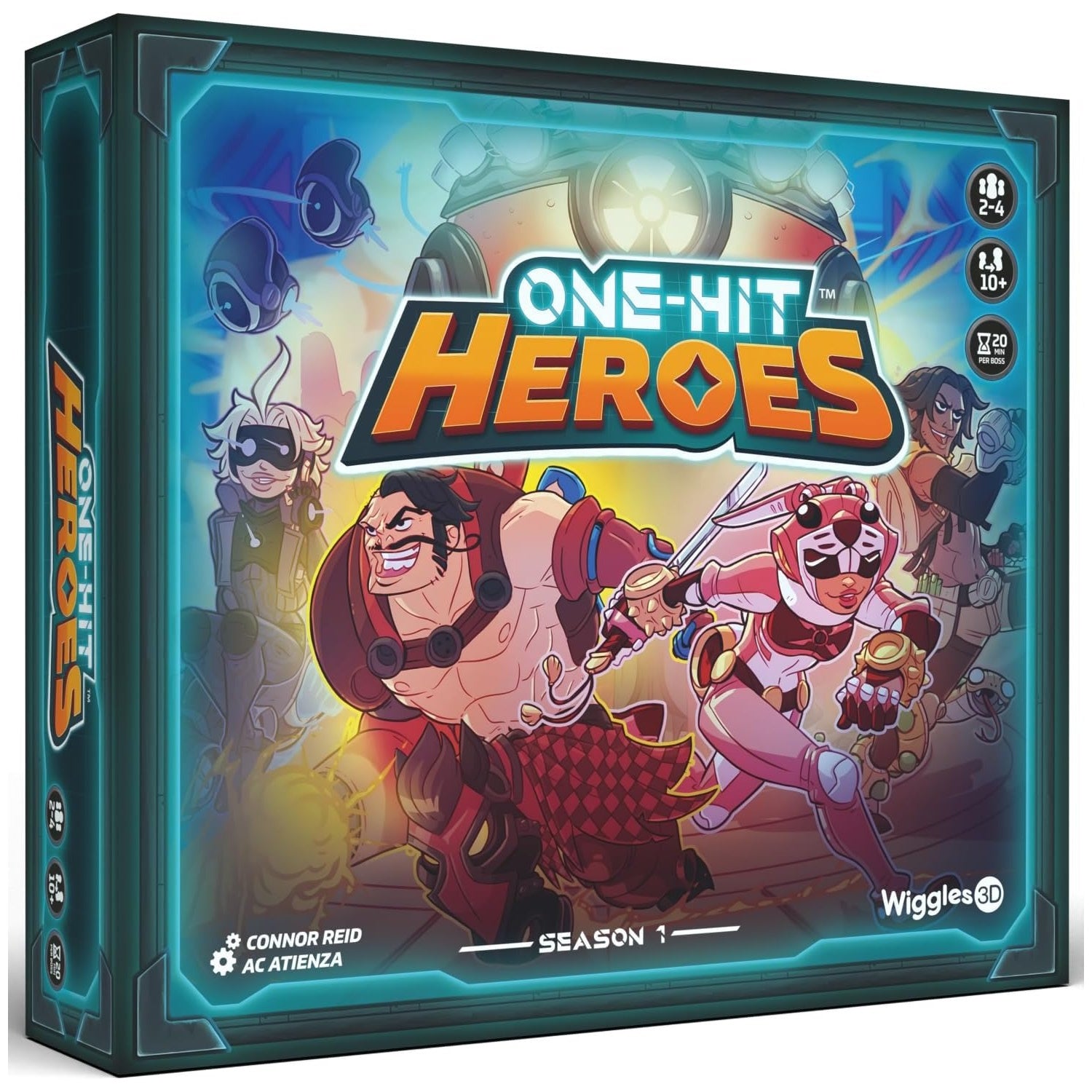 One-Hit Heroes [Board Game, 1-4 Players] Board Game Outset Media