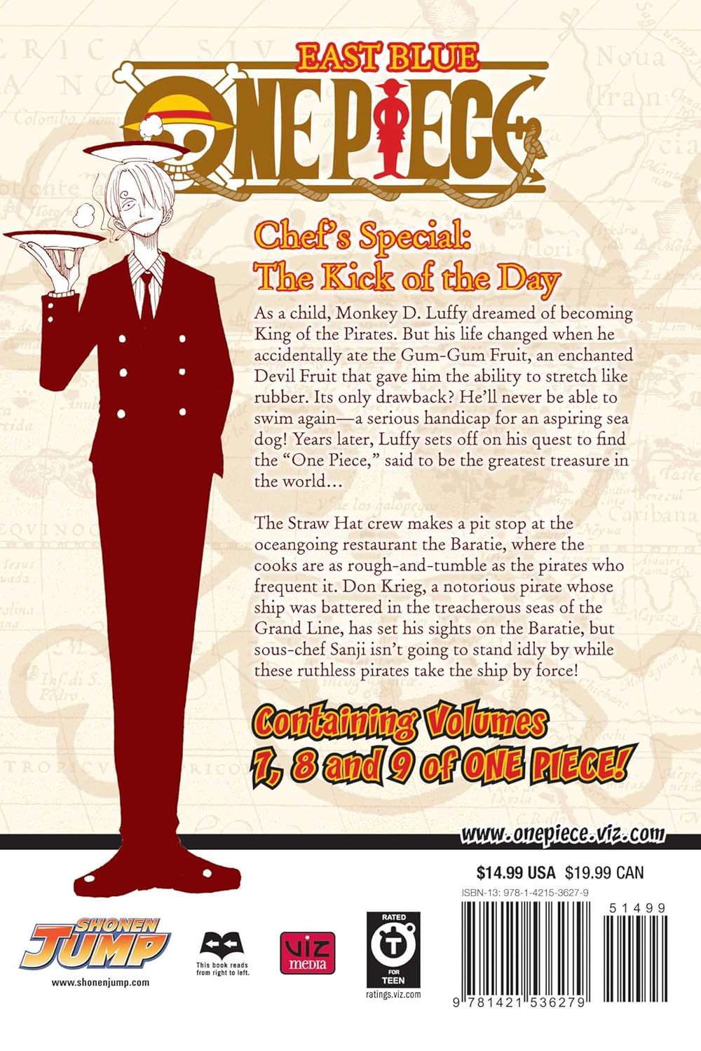 One Piece East Blue: Volume 7/8/9 Manga Viz Media