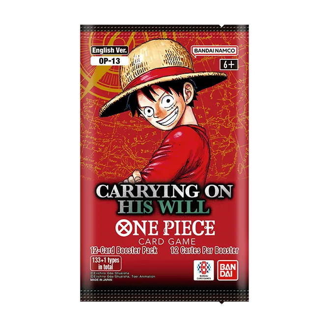 One Piece TCG: Carrying on His Will Booster Box [OP-13] - 24 Packs Card Game Bandai Namco