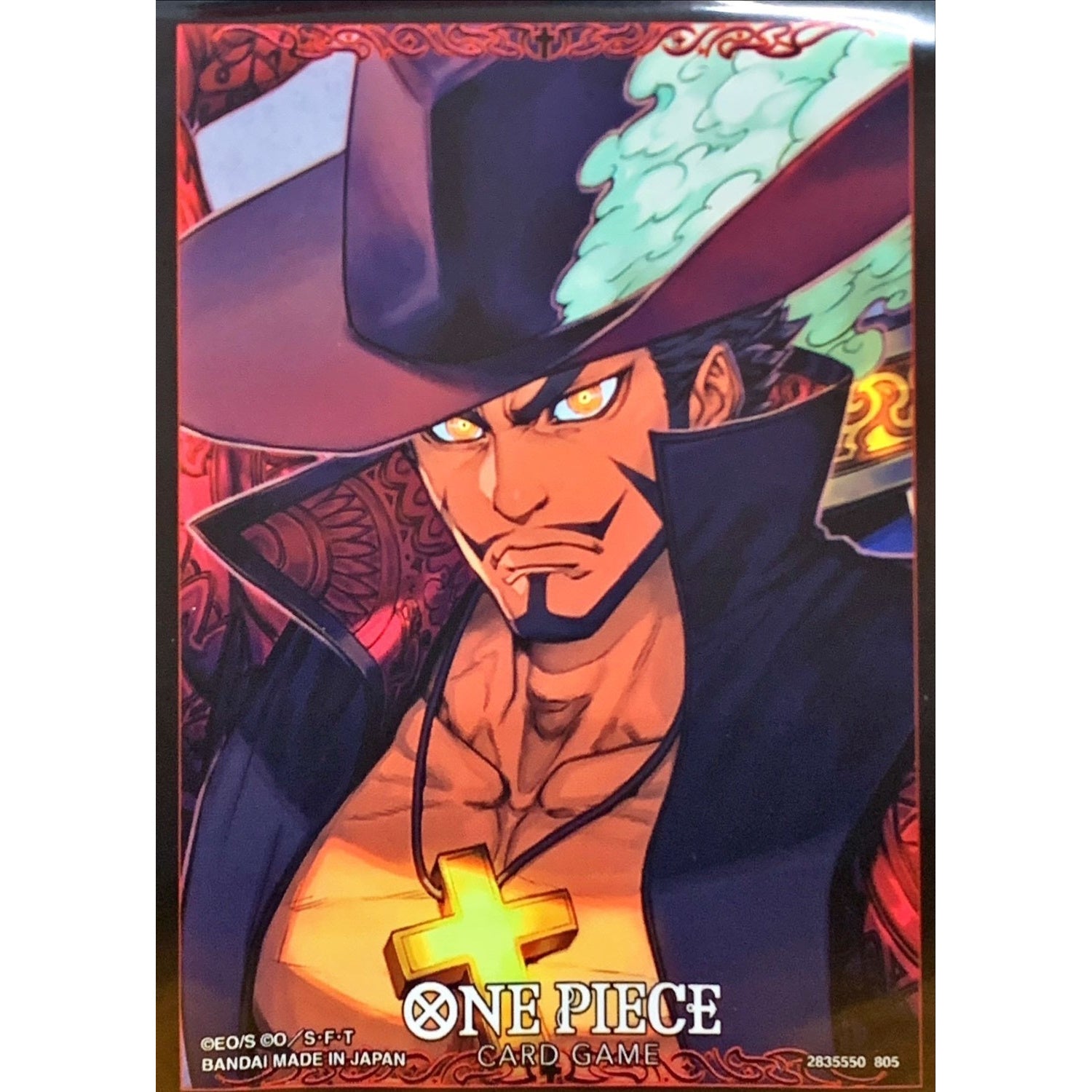One Piece TCG: Set 13 Design 1 - Mihawk - 70 Sleeves Card Game Accessories Bandai Namco