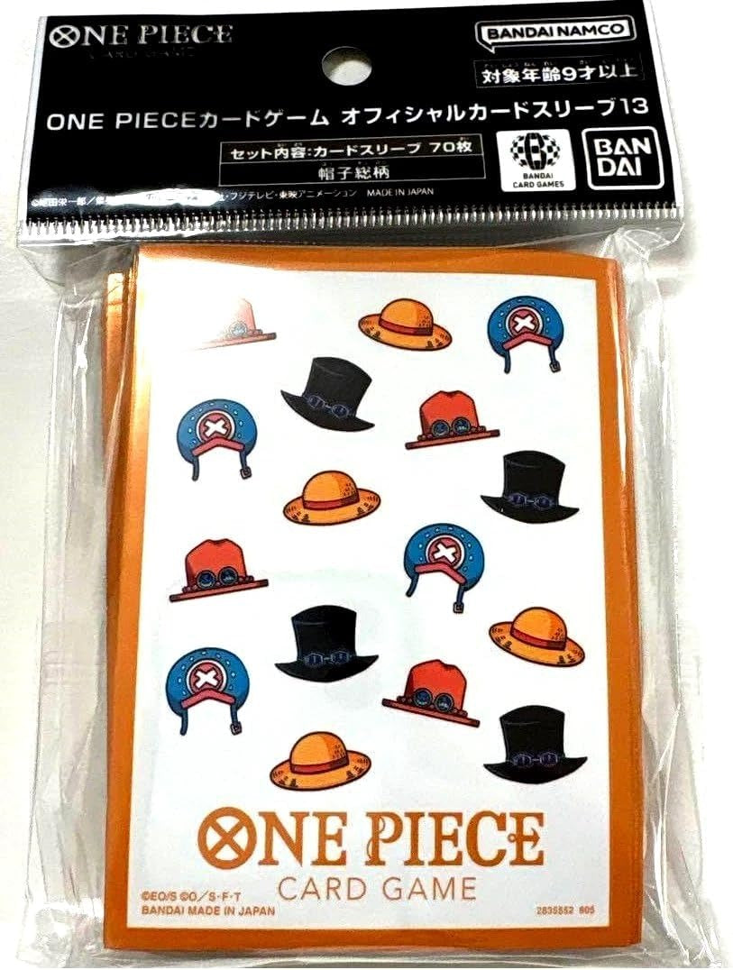 One Piece TCG: Set 13 Design 3 - Hats - 70 Sleeves Card Game Accessories Bandai Namco