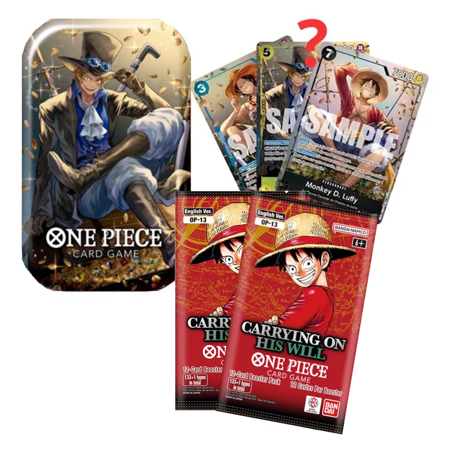 One Piece TCG: Tin Pack Set Vol 2 [TS-02] - Sabo - 2 Packs Card Game Bandai Namco