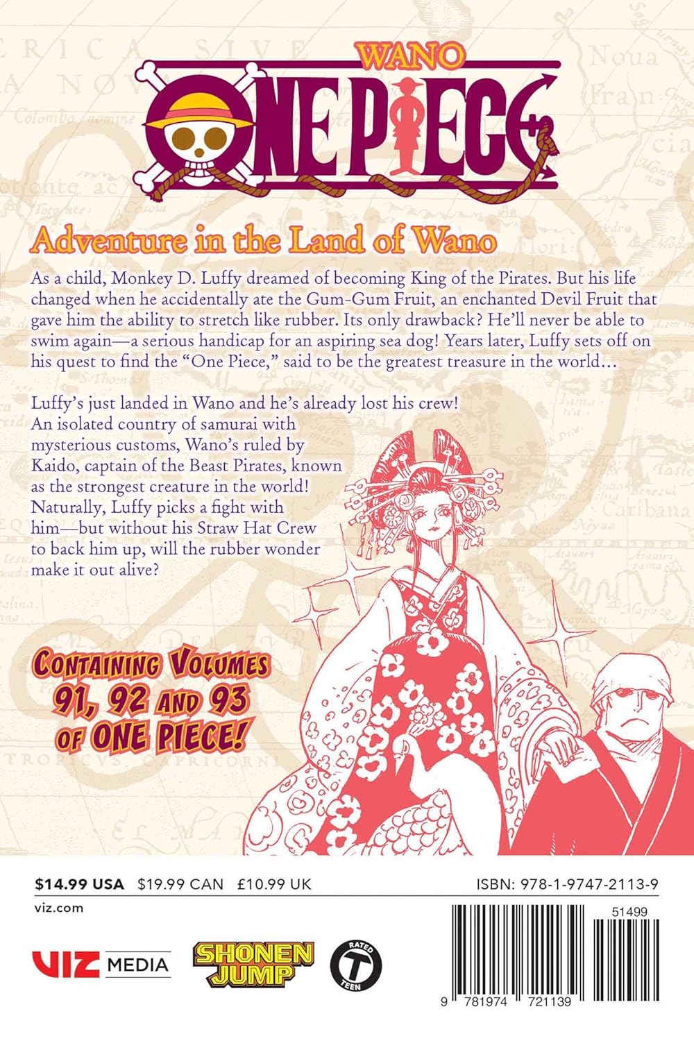 One Piece Wano: Volume 91/92/93 Manga Viz Media