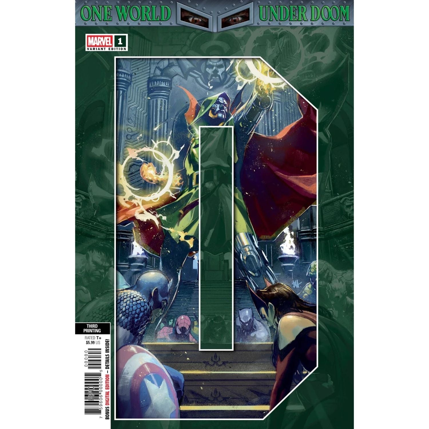 One World Under Doom: #1 2 3 4 Complete Connecting Covers Set Comics Marvel Comics