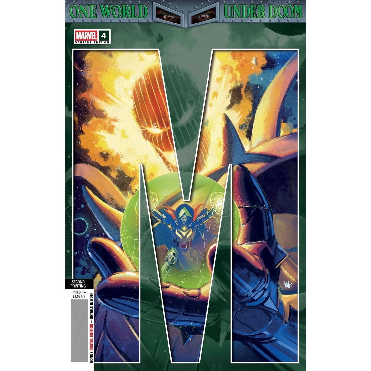 One World Under Doom: #1 2 3 4 Complete Connecting Covers Set Comics Marvel Comics