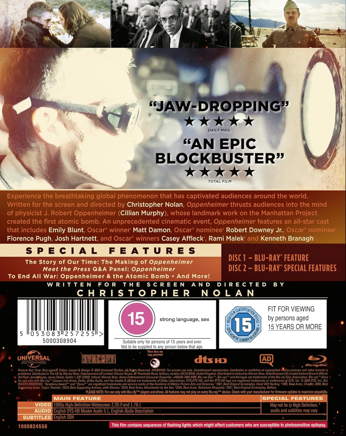 Oppenheimer [Blu-Ray] Blu-Ray Movie Universal