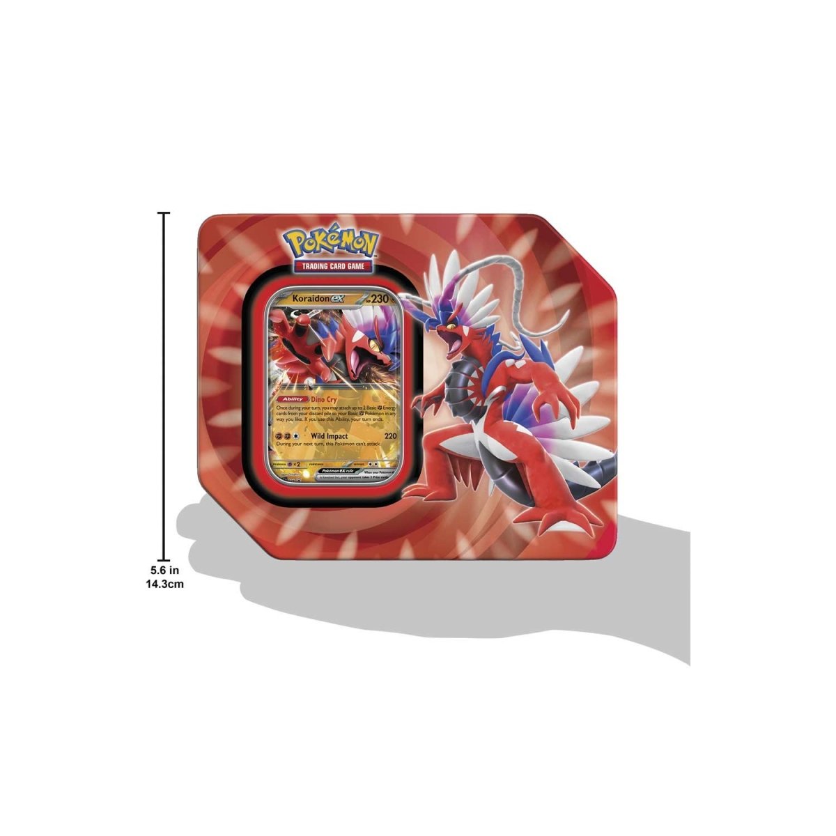 Pokemon TCG: Paldea Legends Summer Tin - Koraidon EX Card Game Pokemon