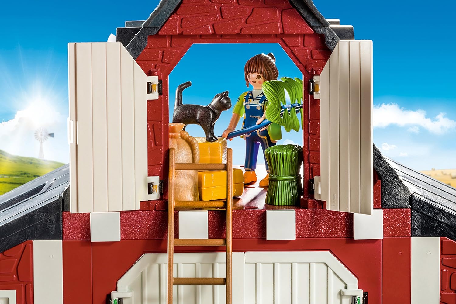 Playmobil Barn with Silo - 222 Piece Playset [#9315, Ages 4-10] Toys & Games Playmobil