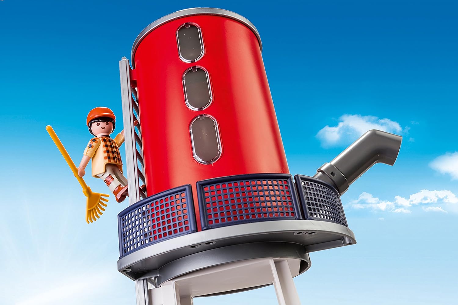 Playmobil Barn with Silo - 222 Piece Playset [#9315, Ages 4-10] Toys & Games Playmobil