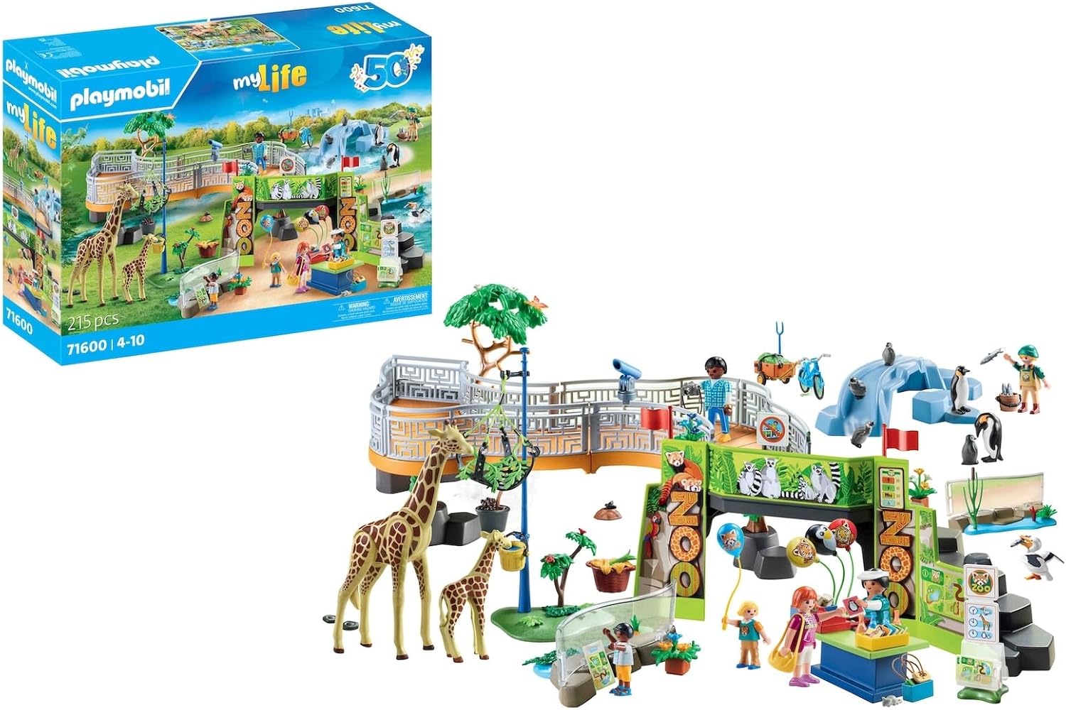 Playmobil MyLife Big Zoo - 215 Piece Playset [#71600, Ages 4-10] Toys & Games Playmobil