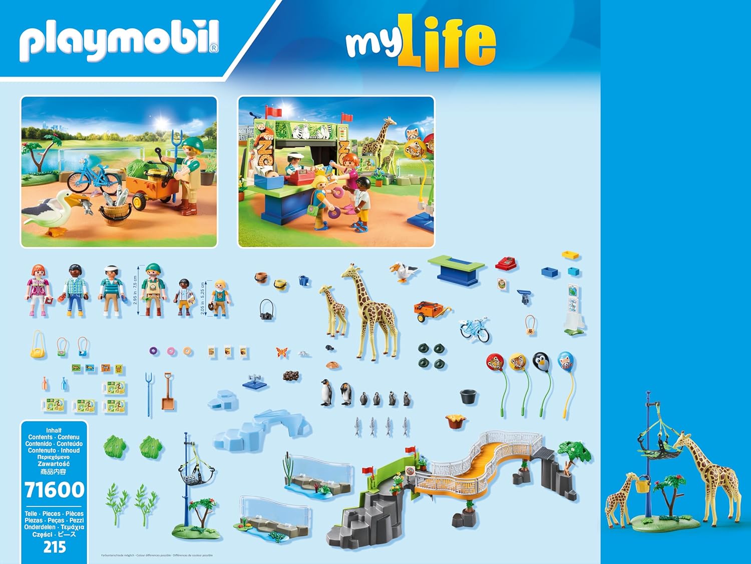 Playmobil MyLife Big Zoo - 215 Piece Playset [#71600, Ages 4-10] Toys & Games Playmobil