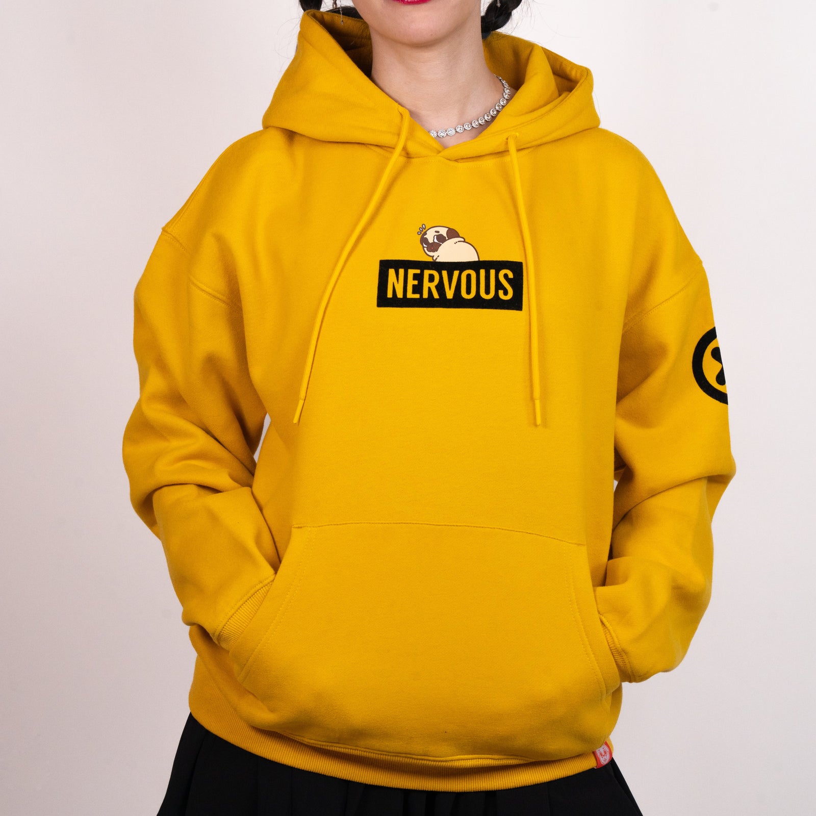 Puglie: Nervous Hoodie Clothing and Apparel Puglie