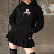 Puglie: Tired Hoodie Clothing and Apparel Puglie