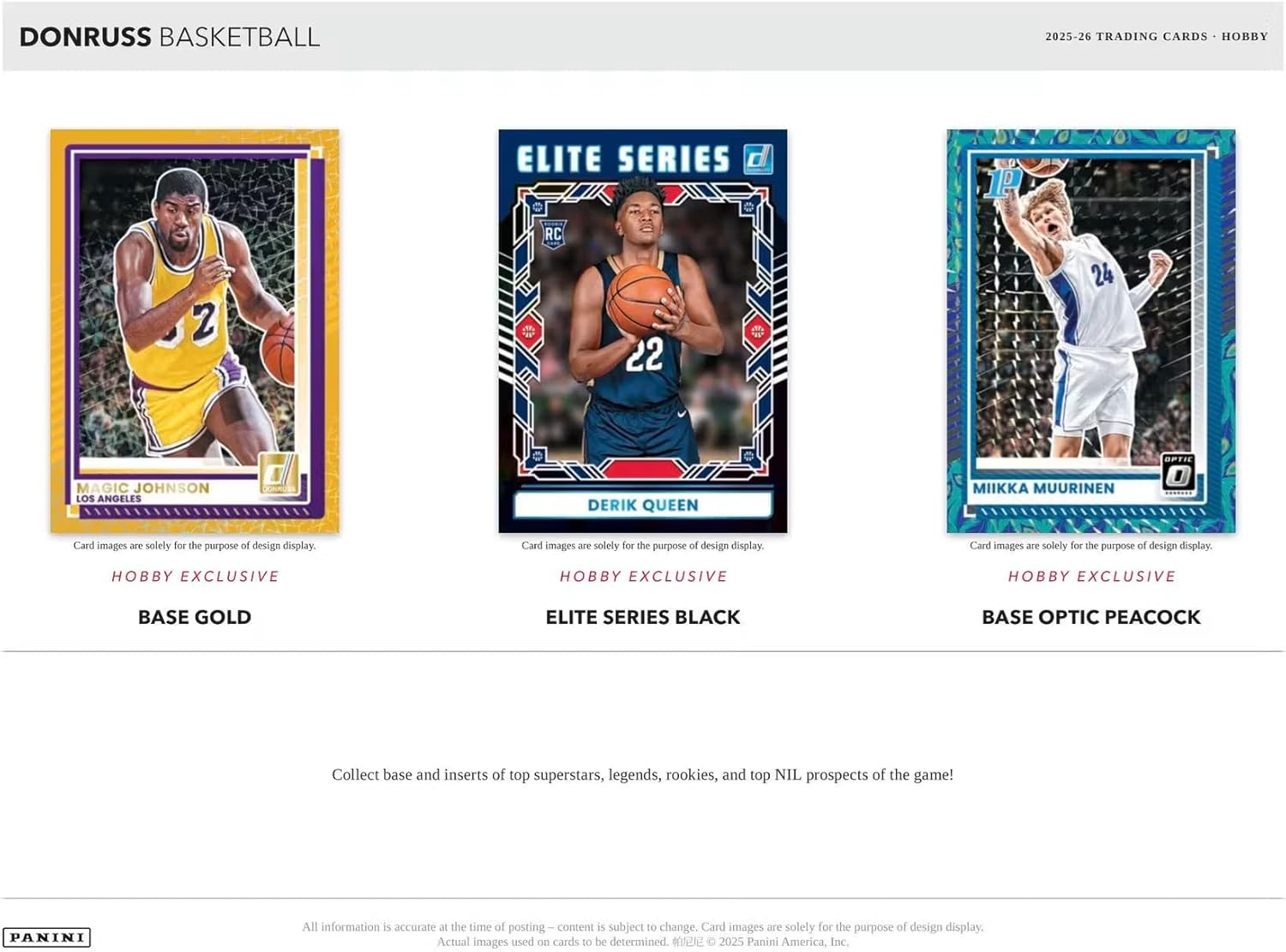 Panini 2025-26 Donruss: Basketball Hobby Box (12 Packs) Sports Cards Panini