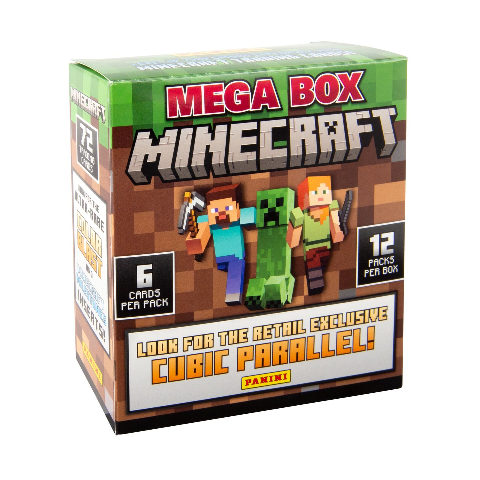 Panini Minecraft: 15th Anniversary Mega Box 2024 - 12 Packs Card Game Generic