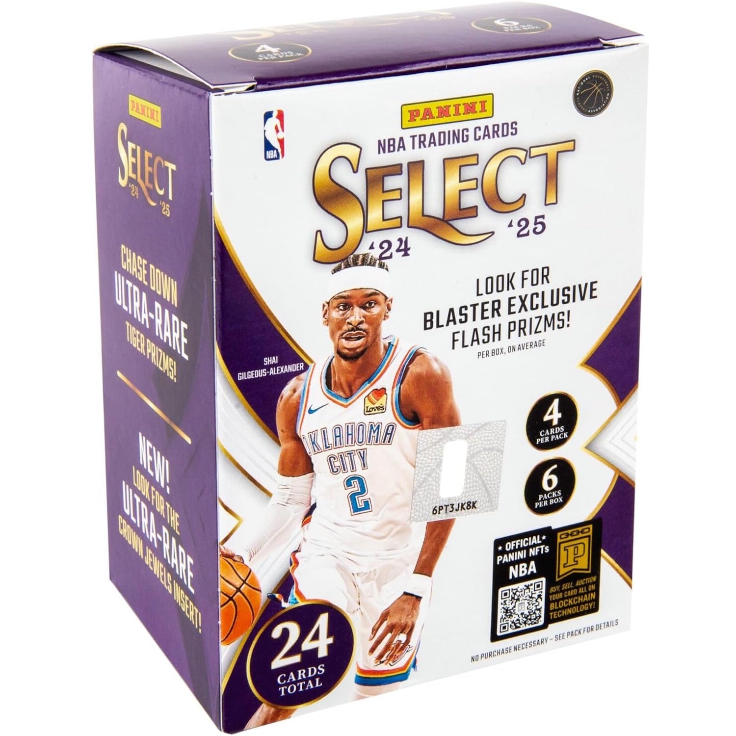 Panini 2024-25 Select Basketball Trading Card Blaster Box (6 packs) Sports Cards Panini