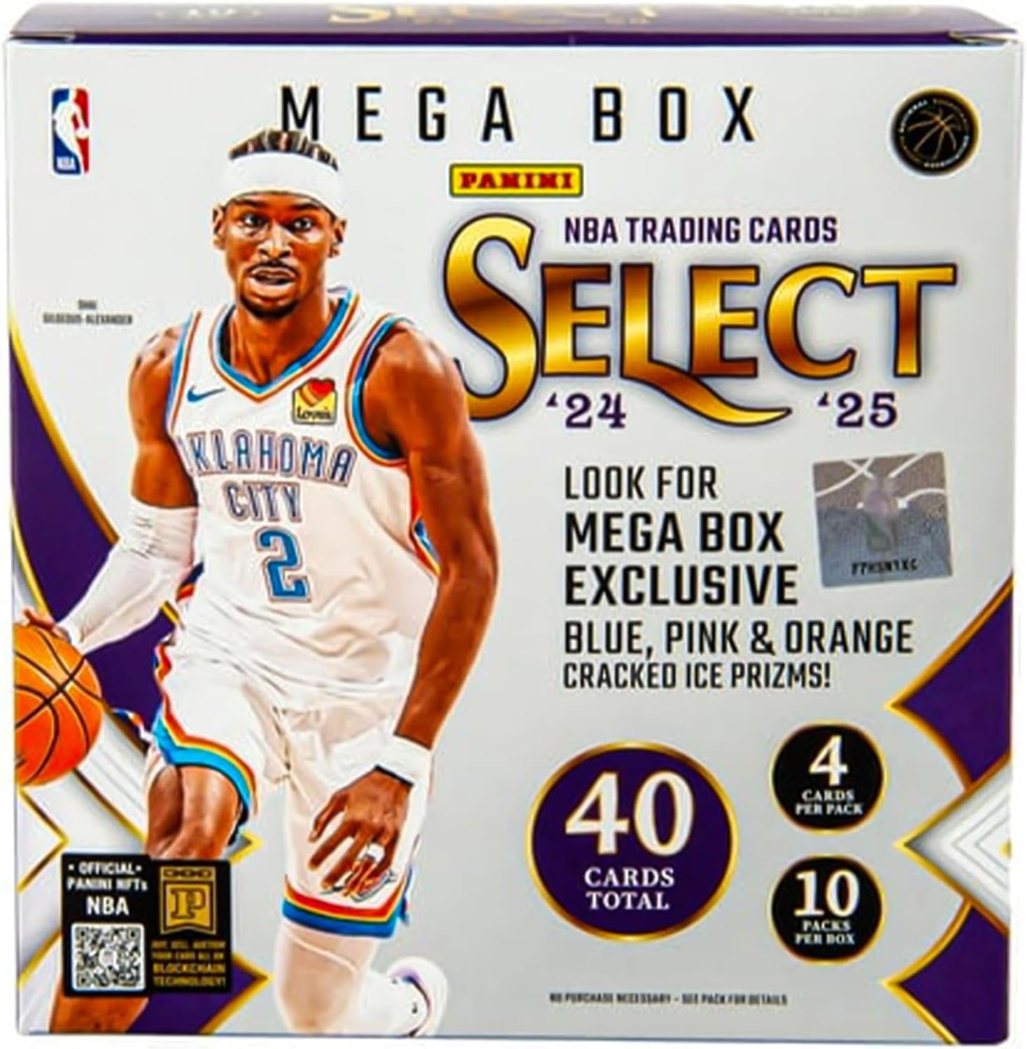 Panini 2024-25 Select Basketball Trading Card Mega Box (10 packs) Sports Cards Panini