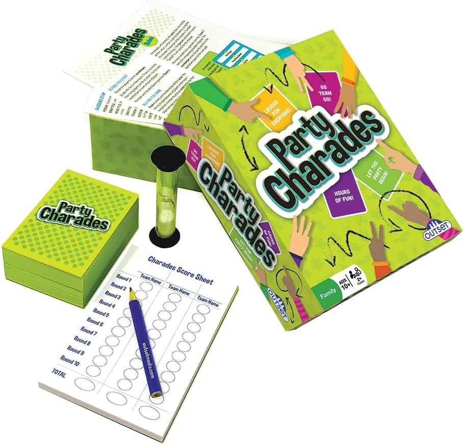 Party Charades [Board Game, 4+ Players] Board Game Outset Media