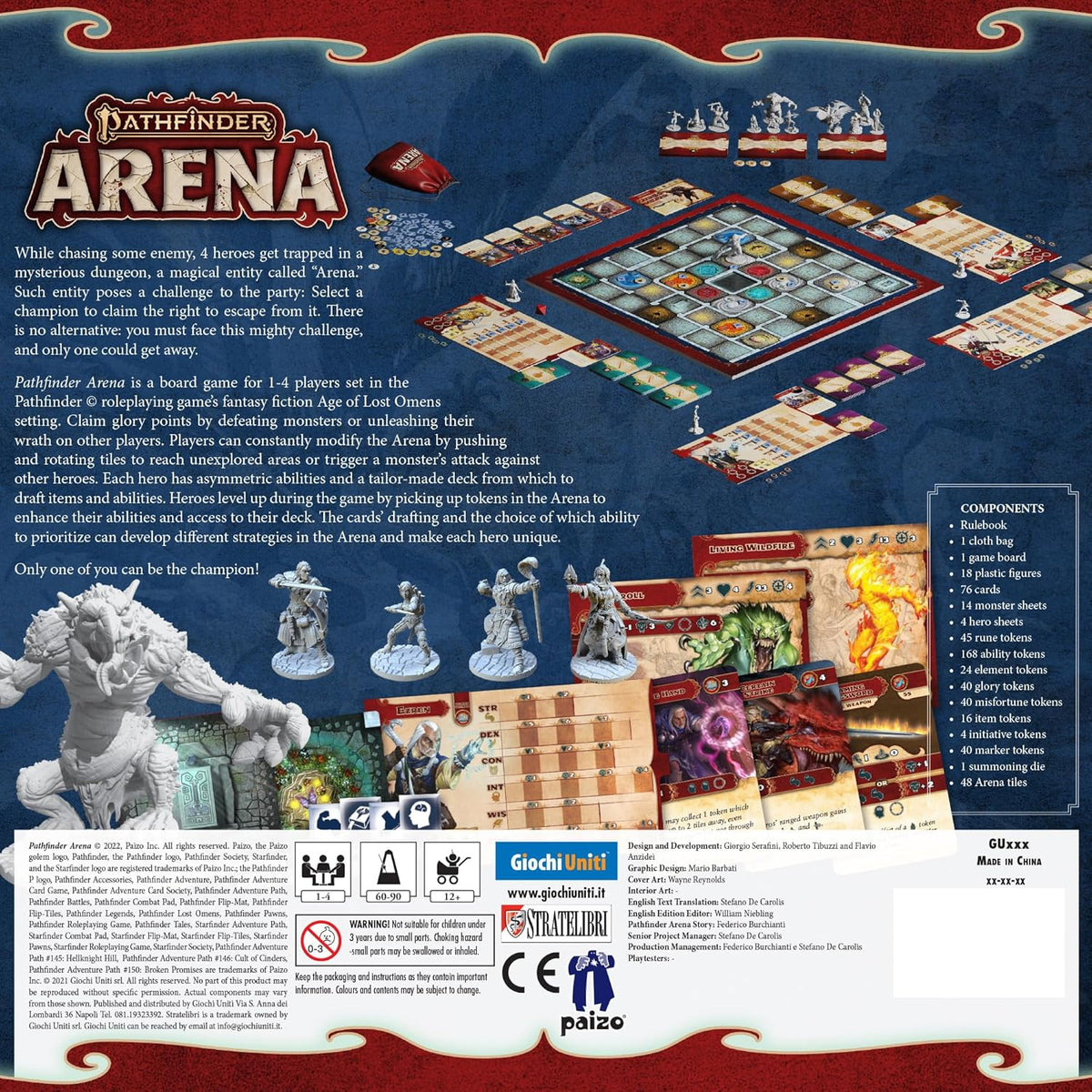 Pathfinder Arena: Core Set [Board Game, 2 - 4 Players] Board Game Paizo Inc.