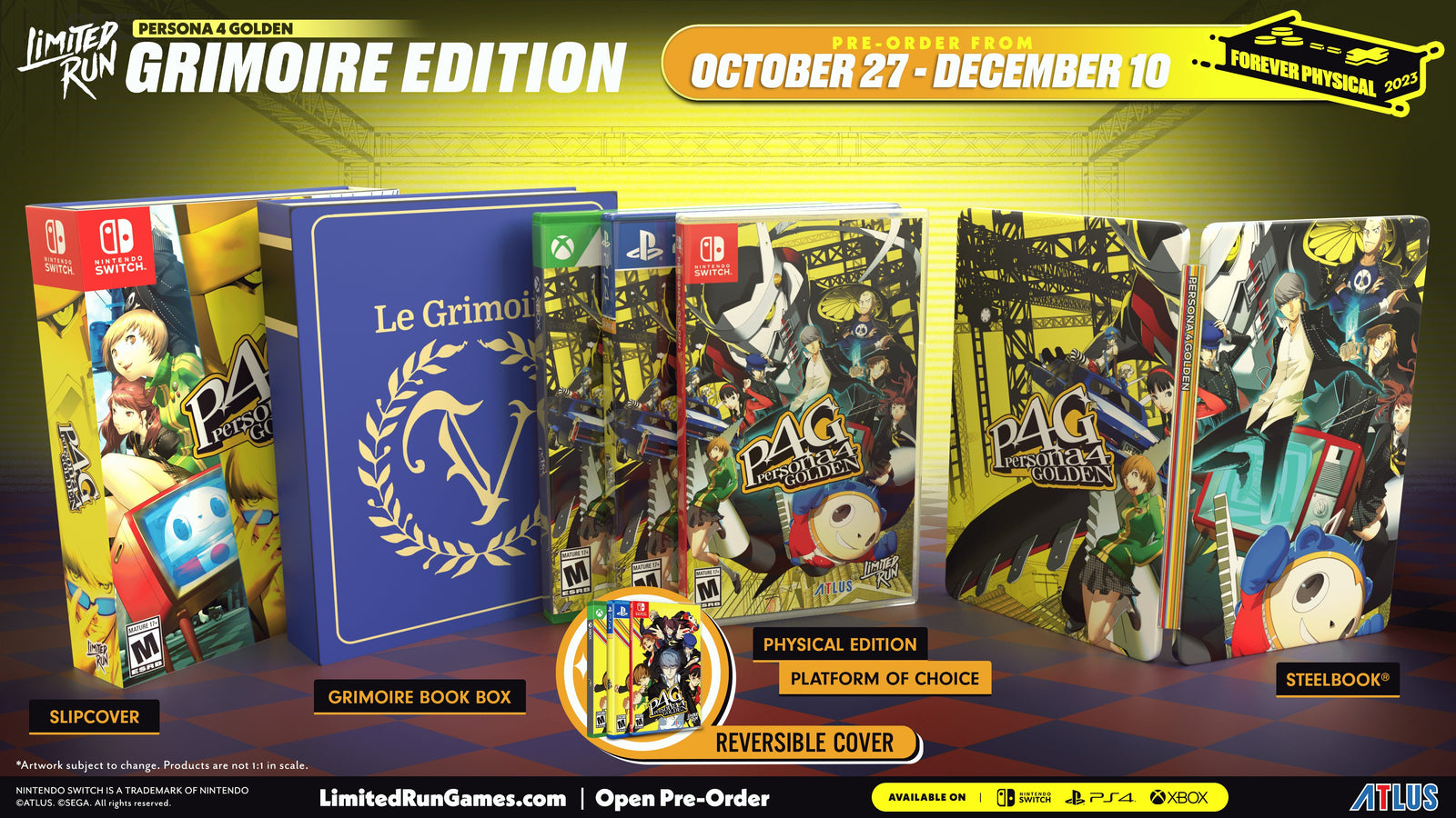 Persona 4 Golden: Grimoire Edition - Limited Run #214 [Nintendo Switch] Nintendo Switch Video Game Limited Run Games