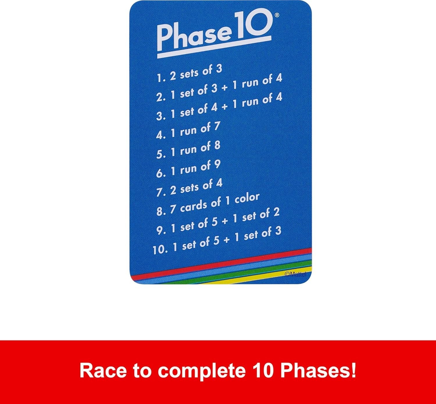 Phase 10 Card Game [Board Game, 2-6 Players] Board Game Mattel