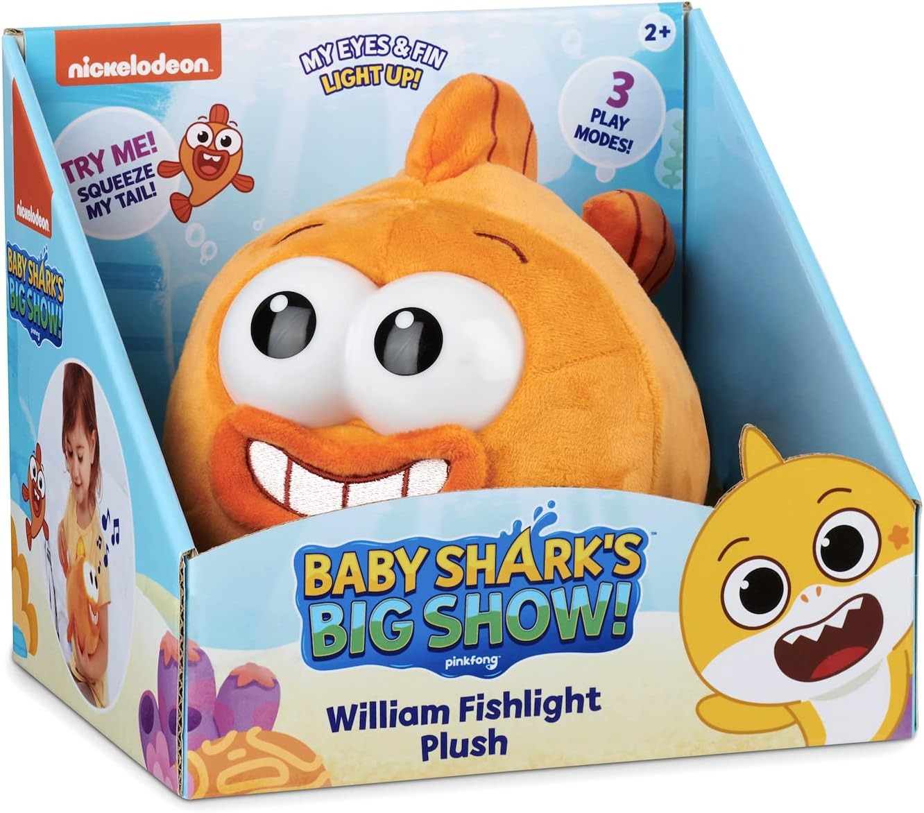 Pinkfong Baby Shark: William Fishlight Plush Plushies WowWee