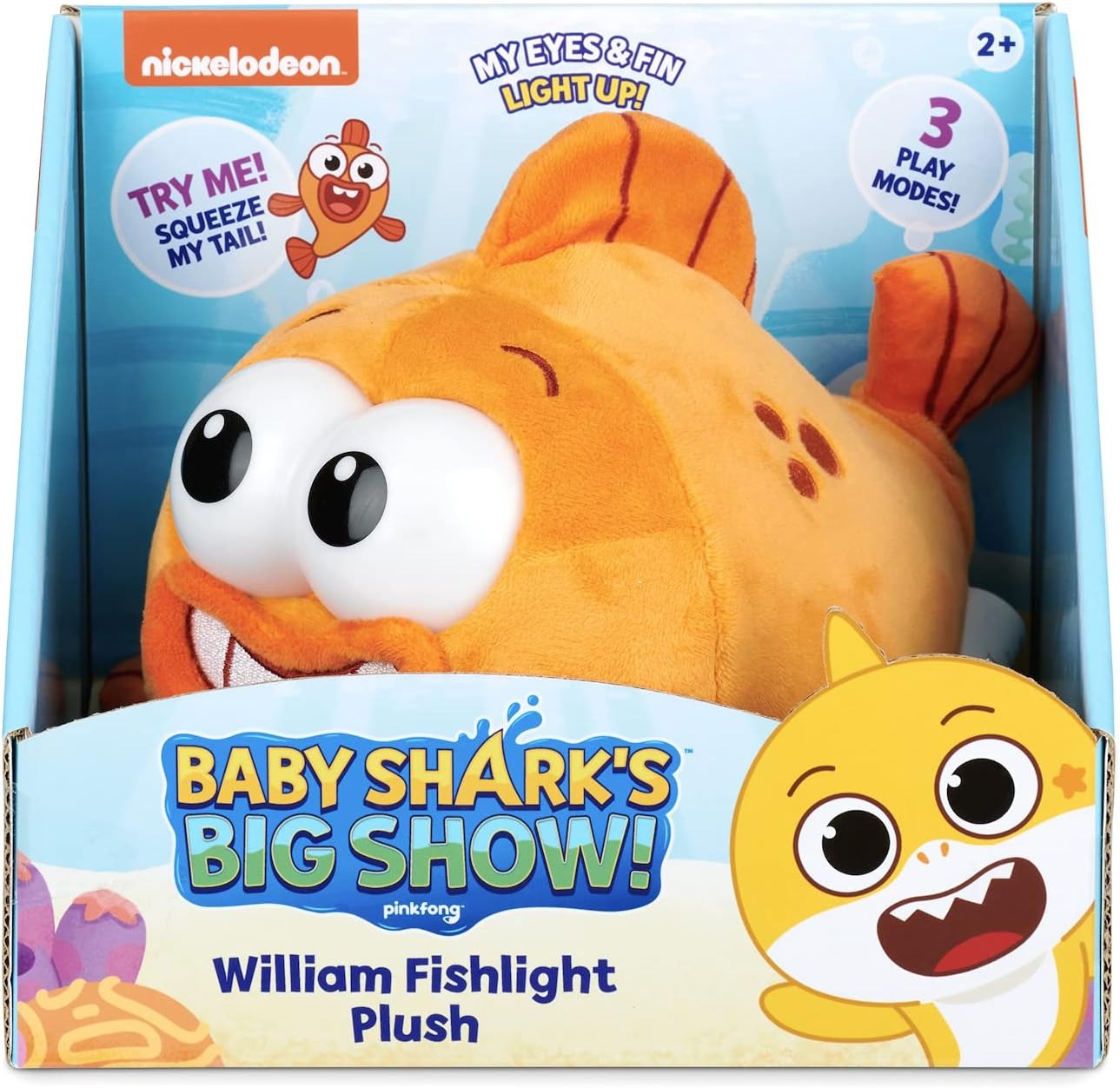 Pinkfong Baby Shark: William Fishlight Plush Plushies WowWee