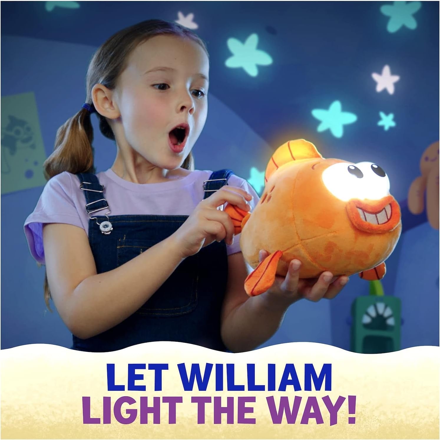 Pinkfong Baby Shark: William Fishlight Plush Plushies WowWee