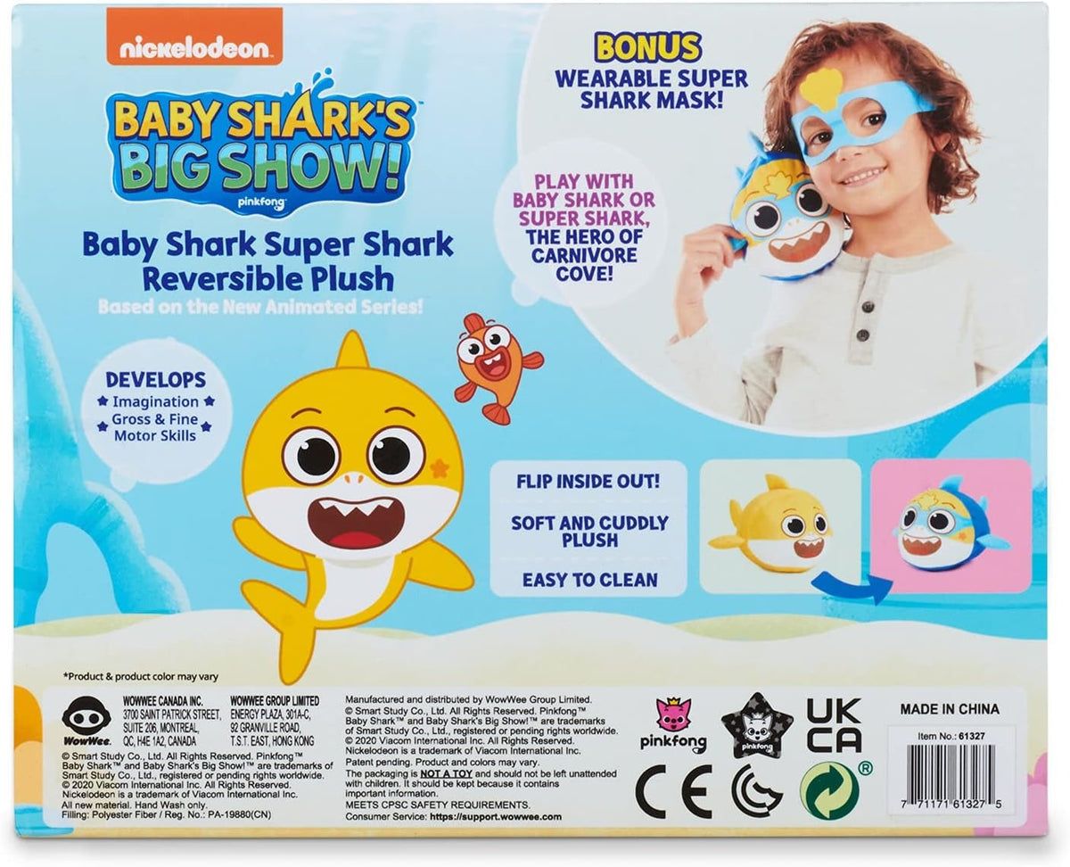 Baby Shark's Big Show!: Super Shark Reversible Plush Plushies WowWee