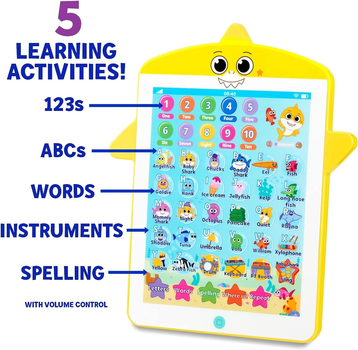 Pinkfong: Baby Shark's Big Show Tablet Toys & Games WowWee