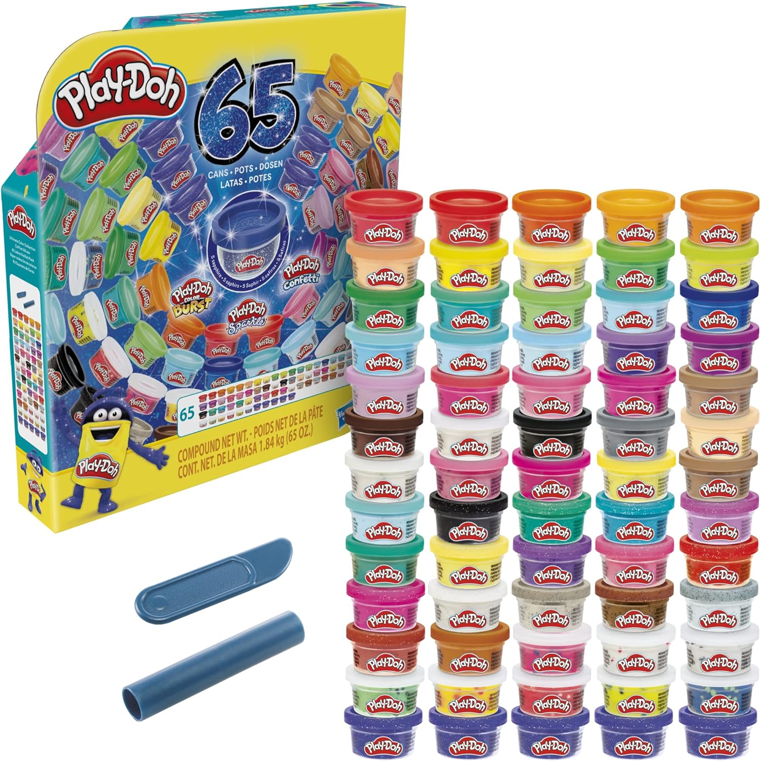 Play-Doh: Ultimate Colour Collection - 65-Pack Toys & Games Hasbro