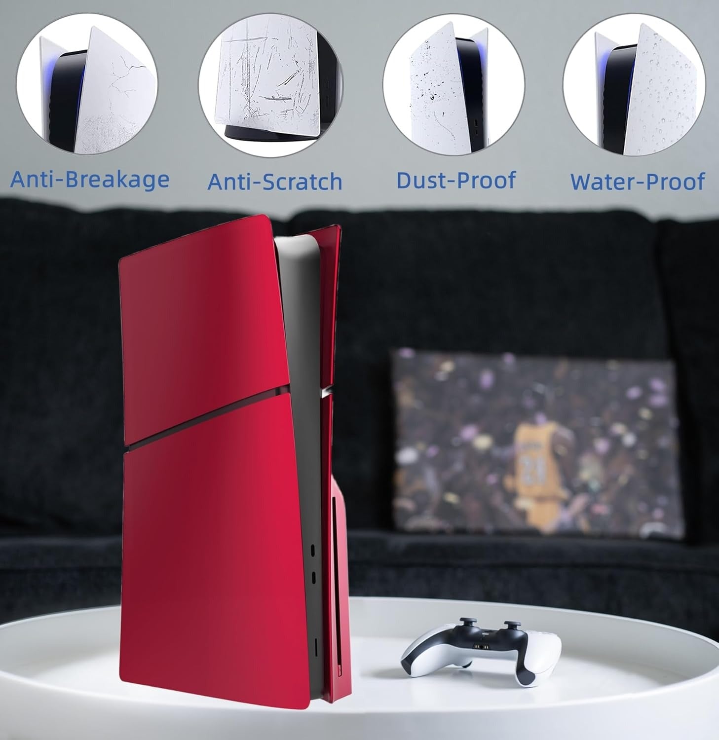 Console Covers - Slim – Volcanic Red [PlayStation 5 Accessory] Playstation 5 Accessory Sony