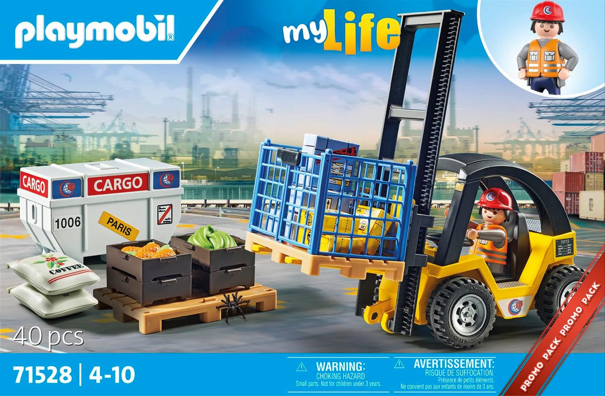 Playmobil: Forklift Truck with Cargo #71528 Toys & Games Playmobil