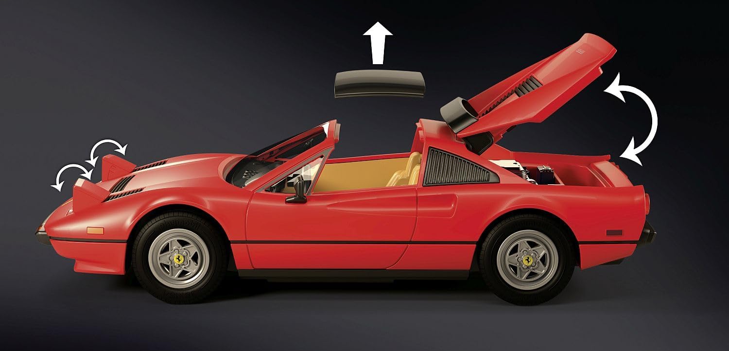 Playmobil Magnum P.I. Ferrari 308GT - 48 Piece Playset [#71343, Ages 5+] Toys & Games Playmobil