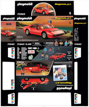 Playmobil Magnum P.I. Ferrari 308GT - 48 Piece Playset [#71343, Ages 5+] Toys & Games Playmobil