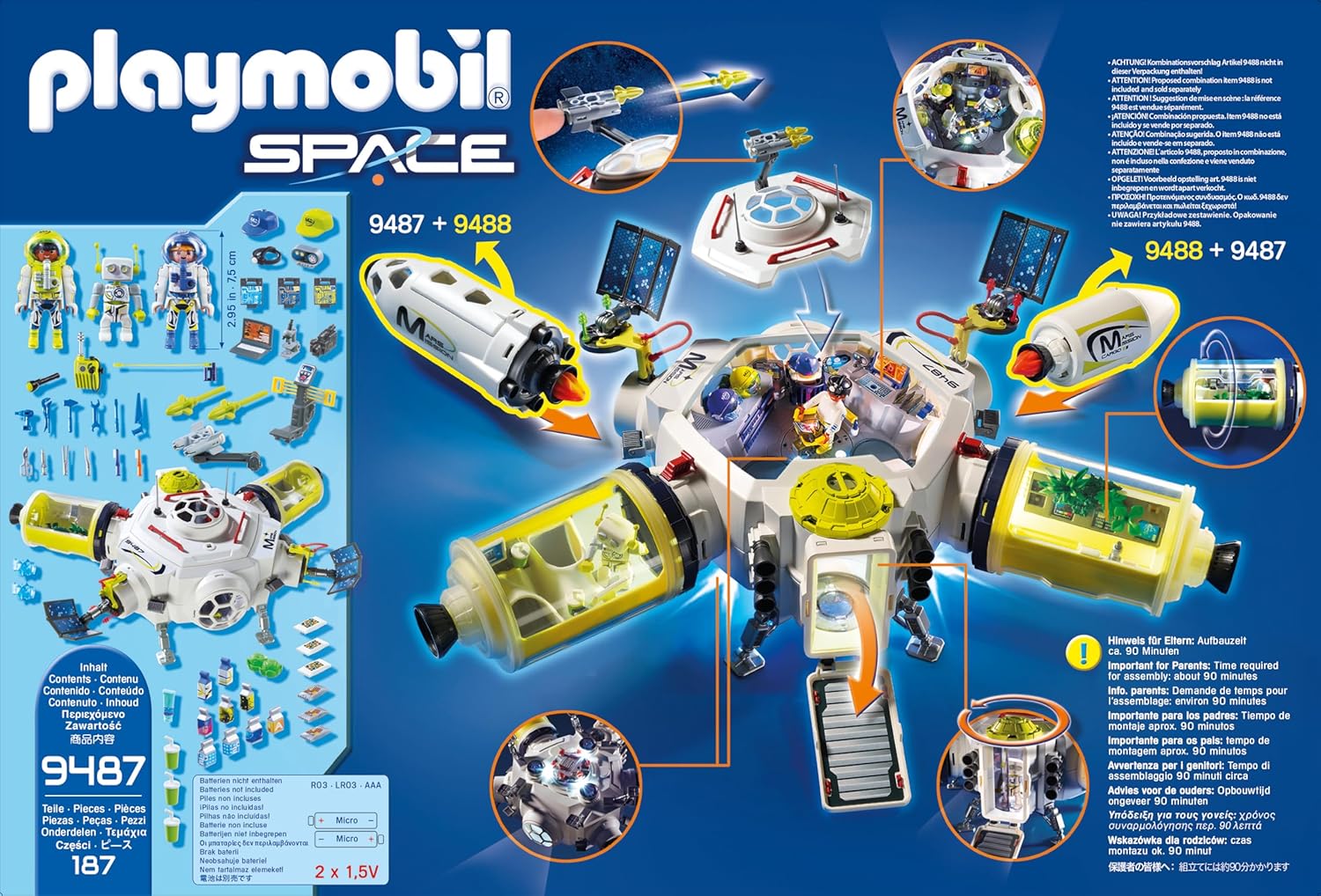 Playmobil Mars Space Station - 187 Piece Playset [#9487, Ages 6-12] Toys & Games Playmobil