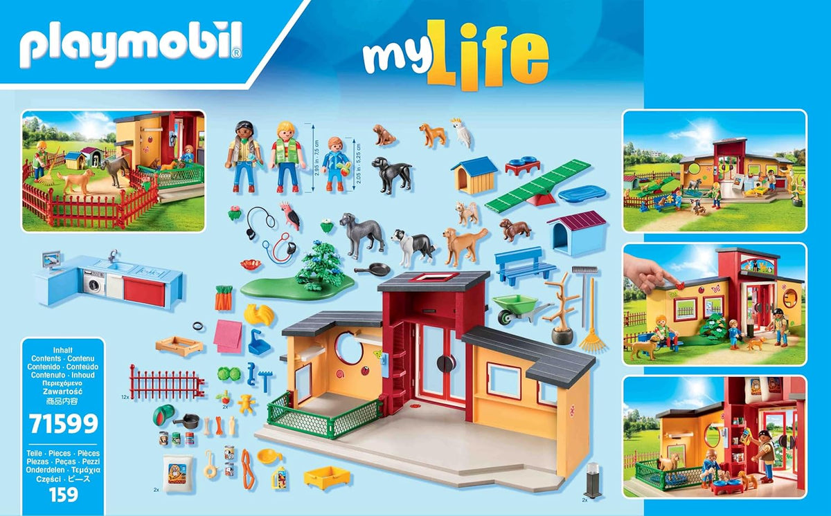 Playmobil My Life: Pet Hotel - 159 Piece Playset Toys & Games Playmobil