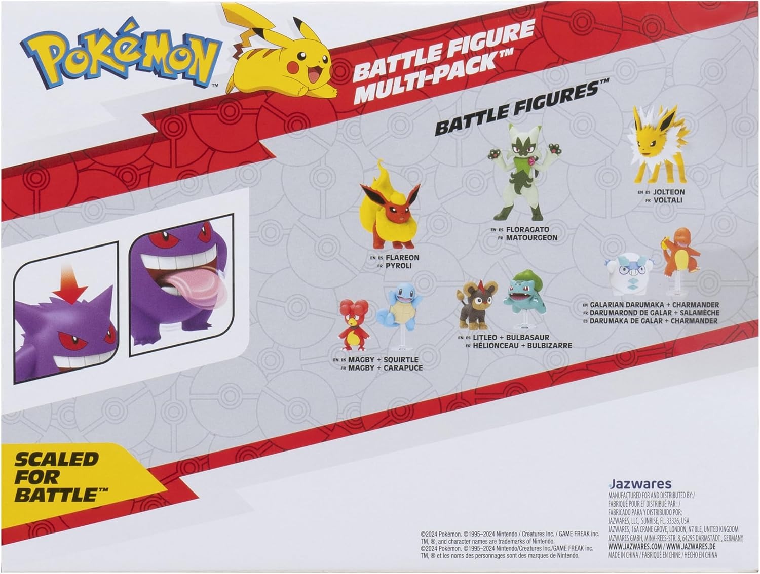 Pokemon Battle Figure 3 Pack: Misdreavus, Alolan Marowak and Gengar Toys & Games Pokemon