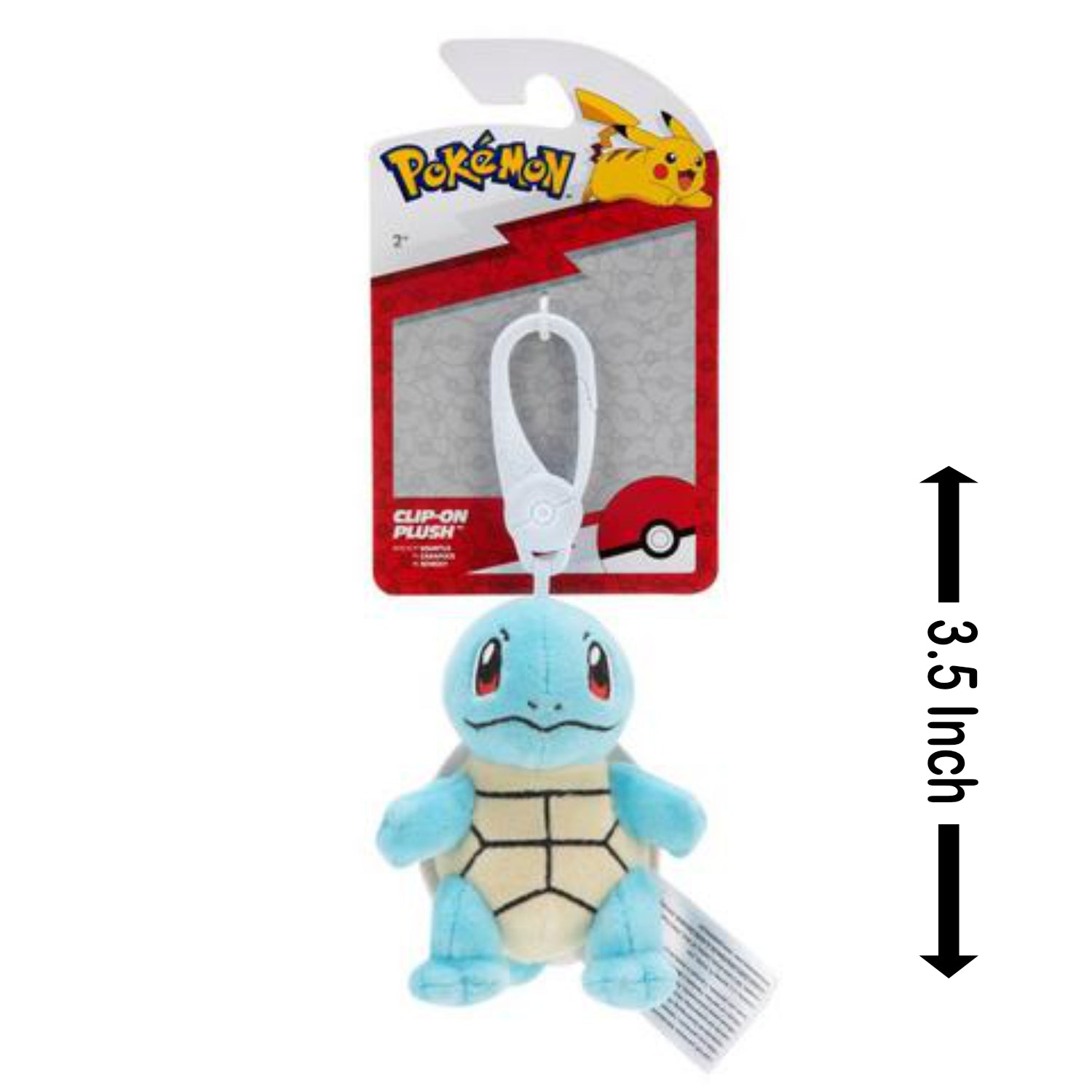 Pokemon: Clip-on Plush [Squirtle] Plushies Jazwares