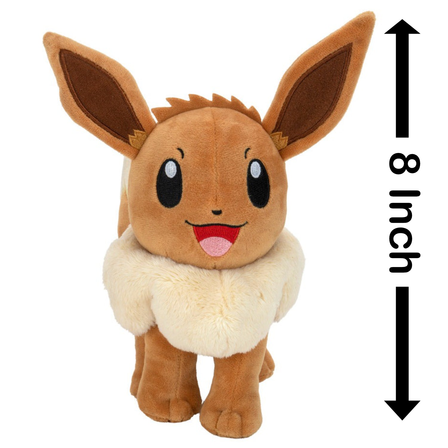Pokemon: Wicked Cool Toys - Eevee 8-Inch Plush Plushies Jazwares