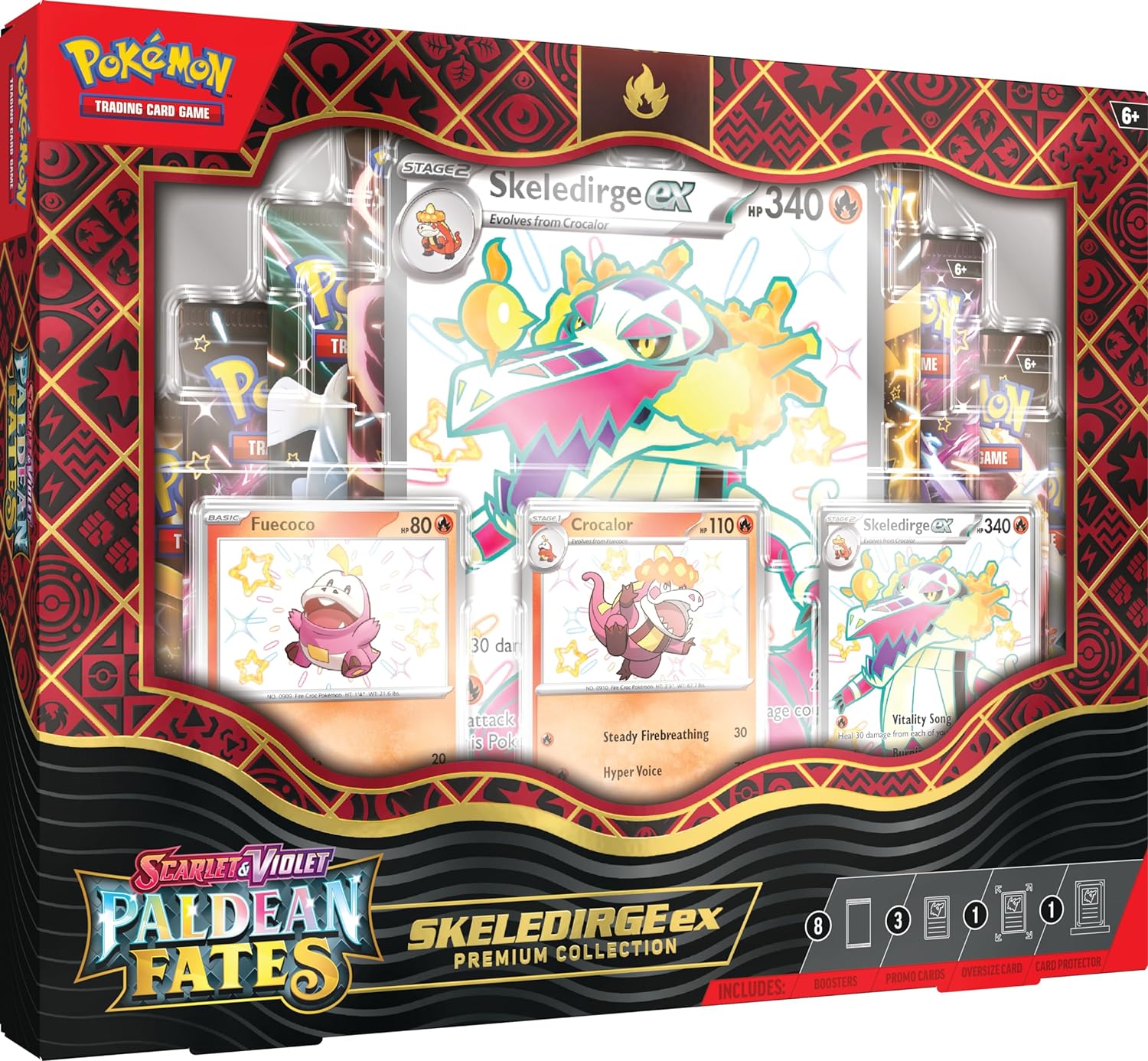 Pokemon TCG: Scarlet & Violet Skeledirge EX - Premium Collection Card Game Pokemon