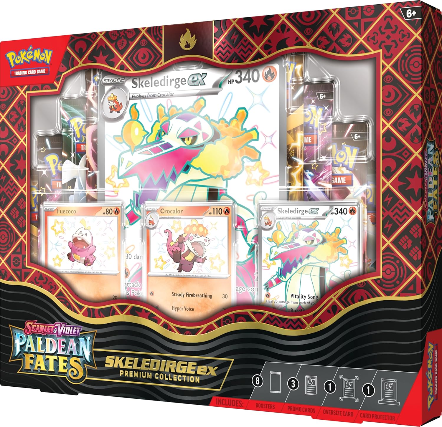 Pokemon TCG: Scarlet & Violet Skeledirge EX - Premium Collection Card Game Pokemon