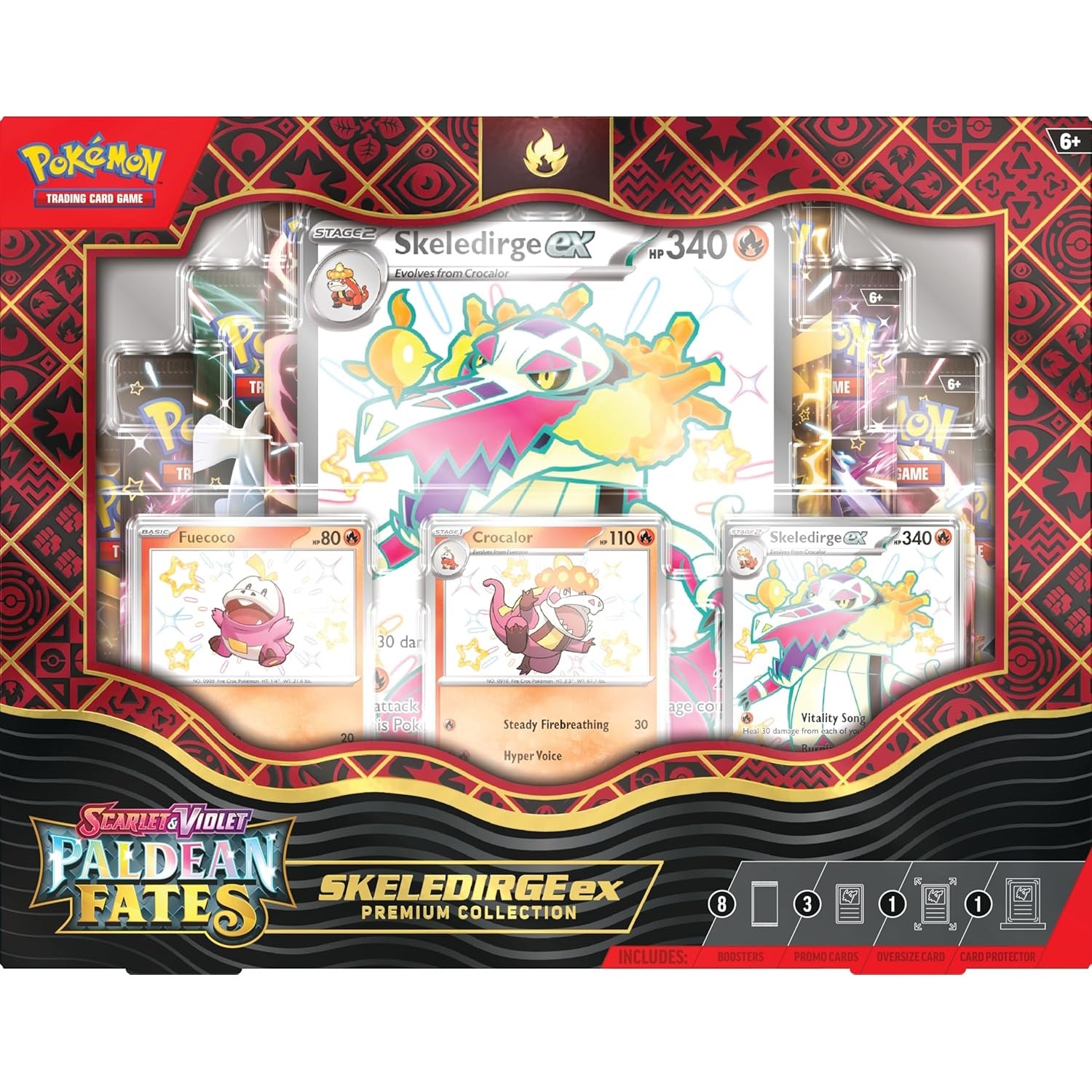 Pokemon TCG: Scarlet & Violet Skeledirge EX - Premium Collection Card Game Pokemon