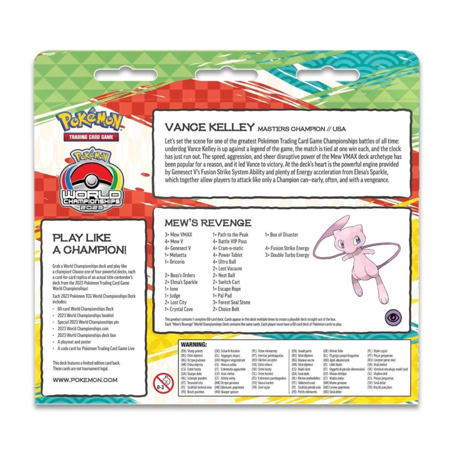 Pokemon TCG: 2023 World Championships Deck Mew's Revenge Card Game Pokemon   