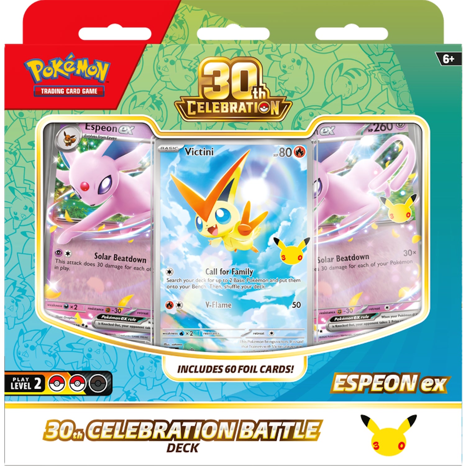 Pokemon TCG: 30th Celebration Battle Deck - Espeon Card Game Pokemon