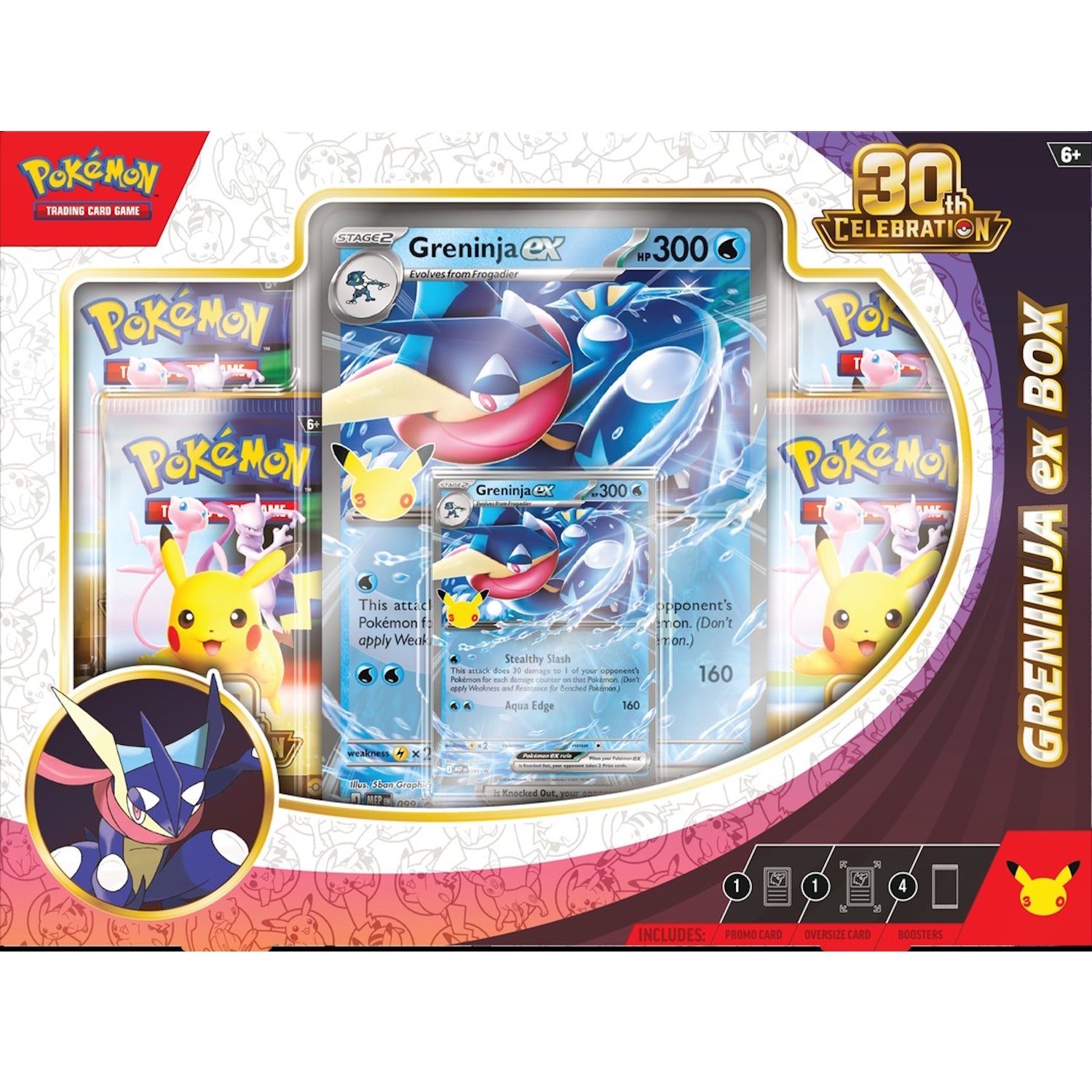 Pokemon TCG: 30th Celebration Greninja ex Box Card Game Pokemon