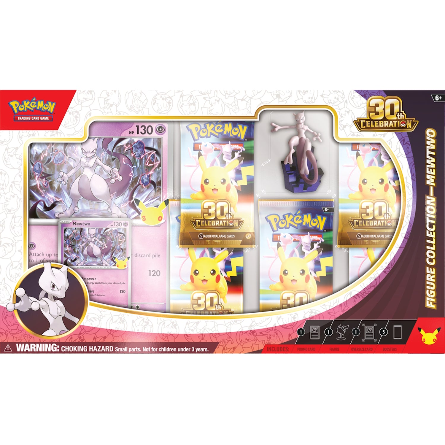 Pokemon TCG: 30th Celebration Mewtwo Figure Collection Box Card Game Pokemon