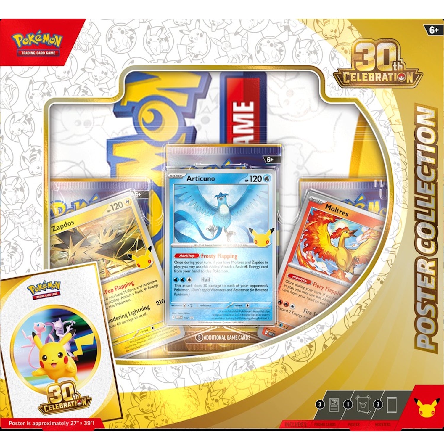 Pokemon TCG: 30th Celebration Poster Collection Box Card Game Pokemon