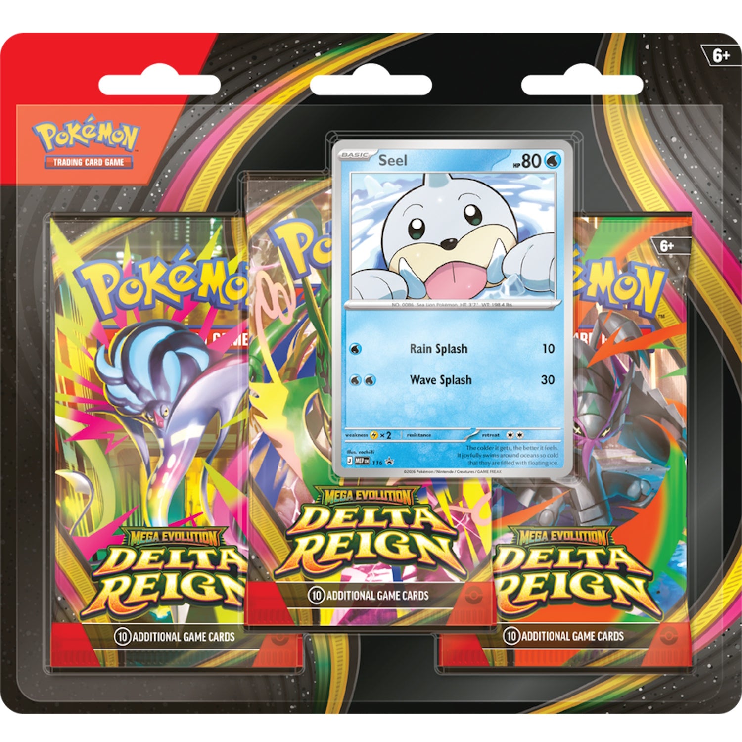 Pokemon TCG: Mega Evolution - Delta Reign 3-Pack Blister (Seel)