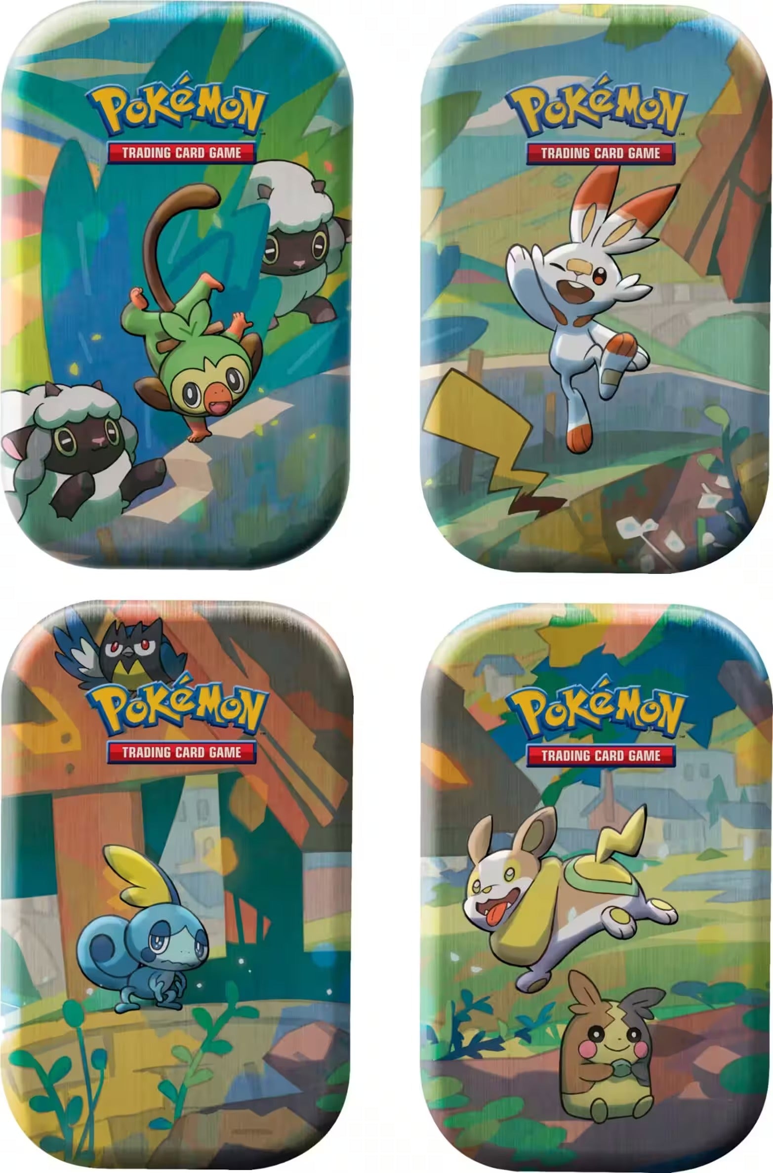Pokemon TCG: Galar Pals Mini Tin Display Box - 10 Tins Card Game Pokemon